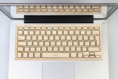 Macbook Keyboard Ash Wood Sticker Decal Skin Cover Case for Air Pro 11 13 15 12 inch in (1)