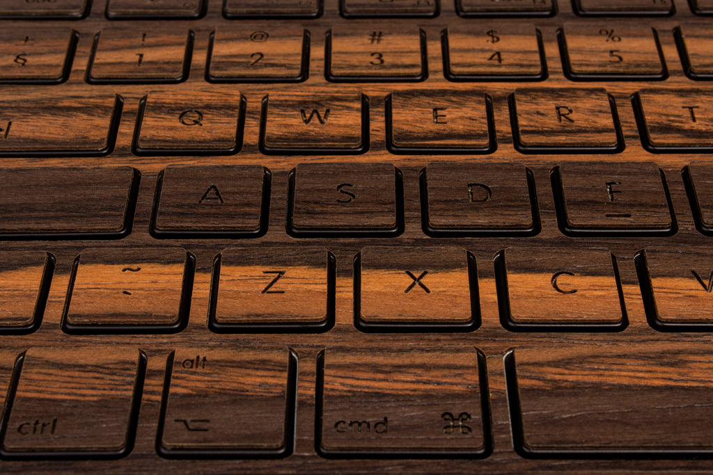 Macbook Wood Keyboard Skin - Ebony