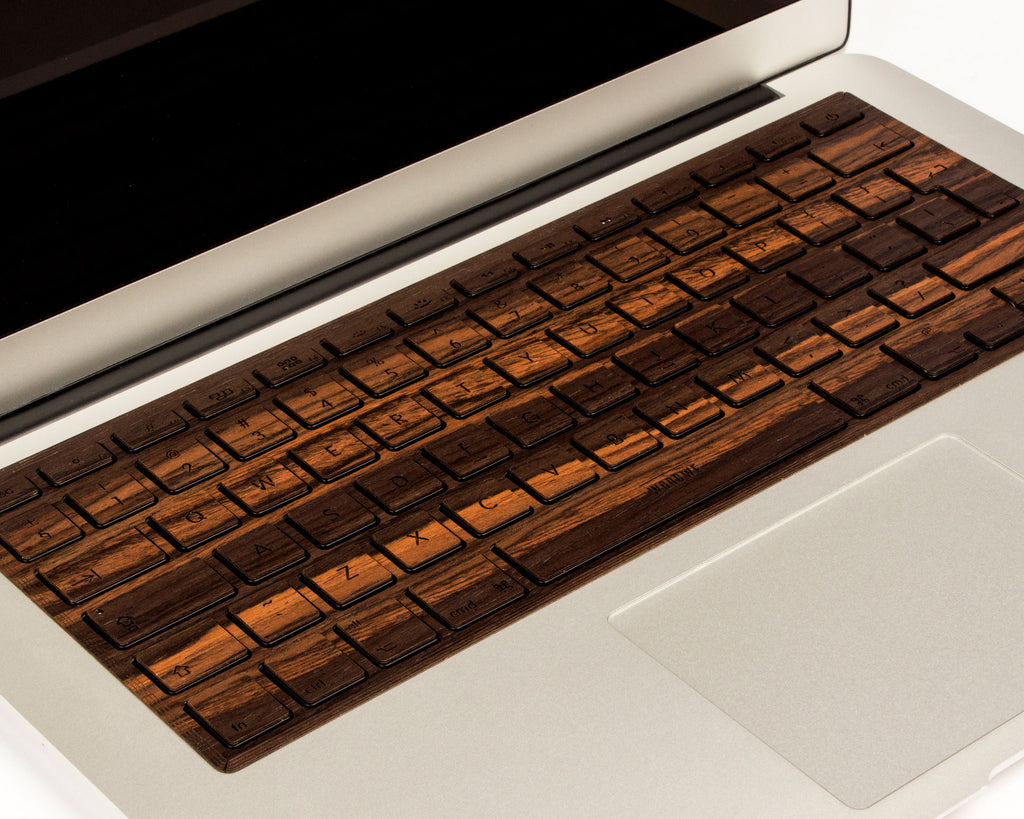 Macbook Wood Keyboard Skin - Ebony